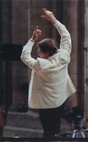 Stan in Durham Cathedral in 1993